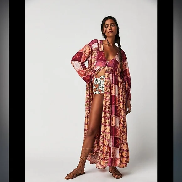 ibiza boho maxi dress Summer Nights Silk Boho Maxi Ibiza Dress main image 1